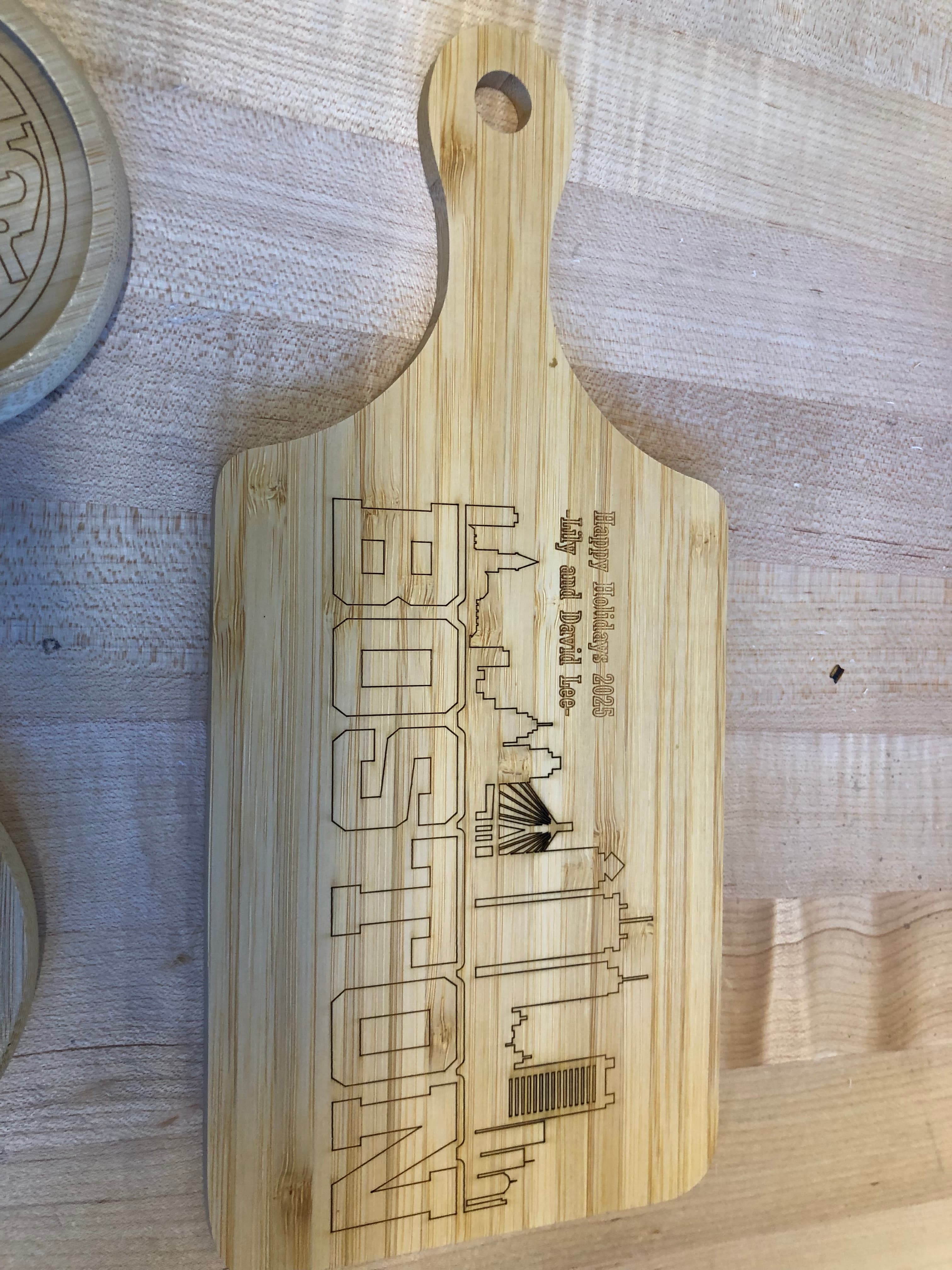 Wooden charcuterie board