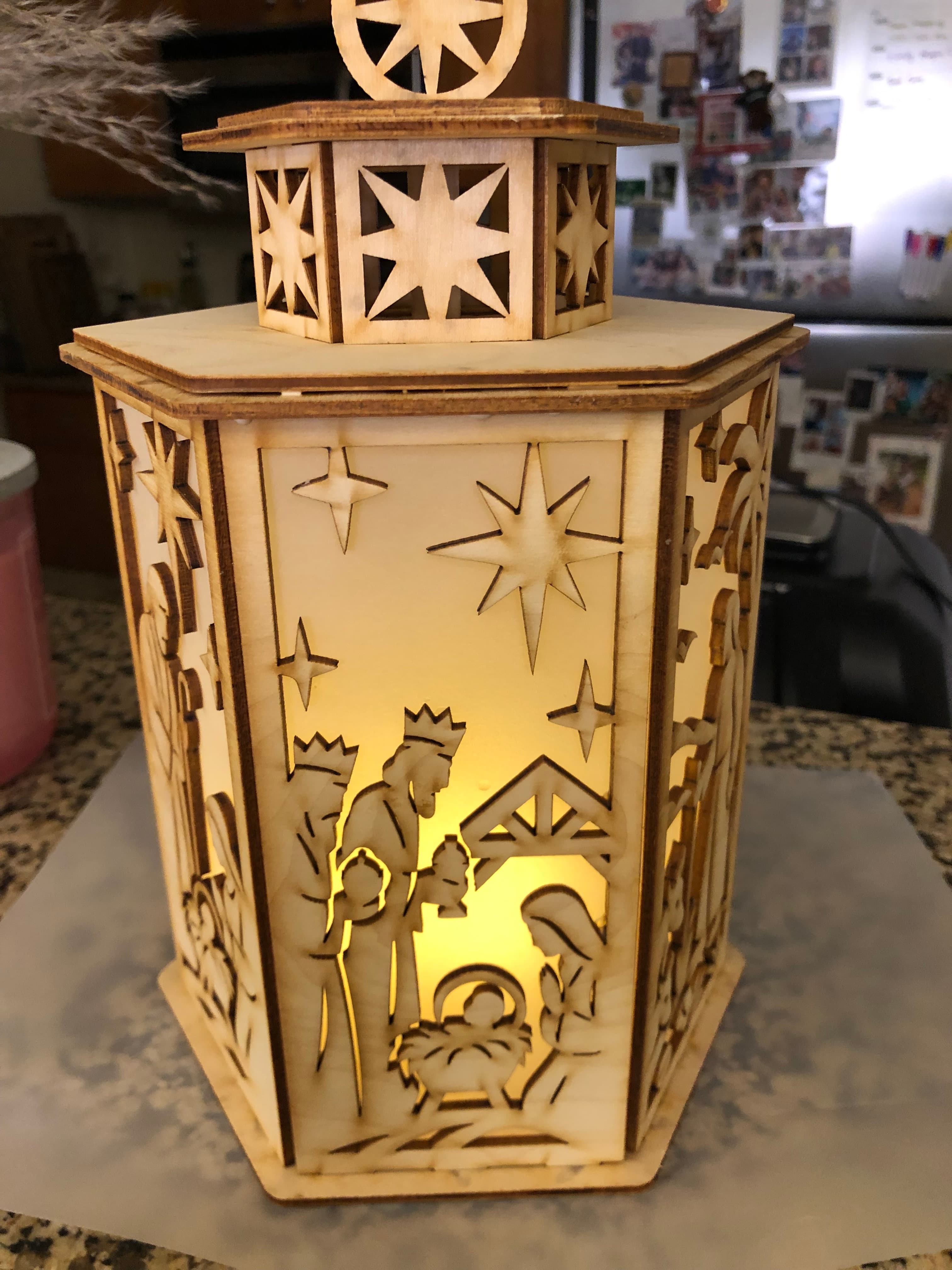 Wooden lantern