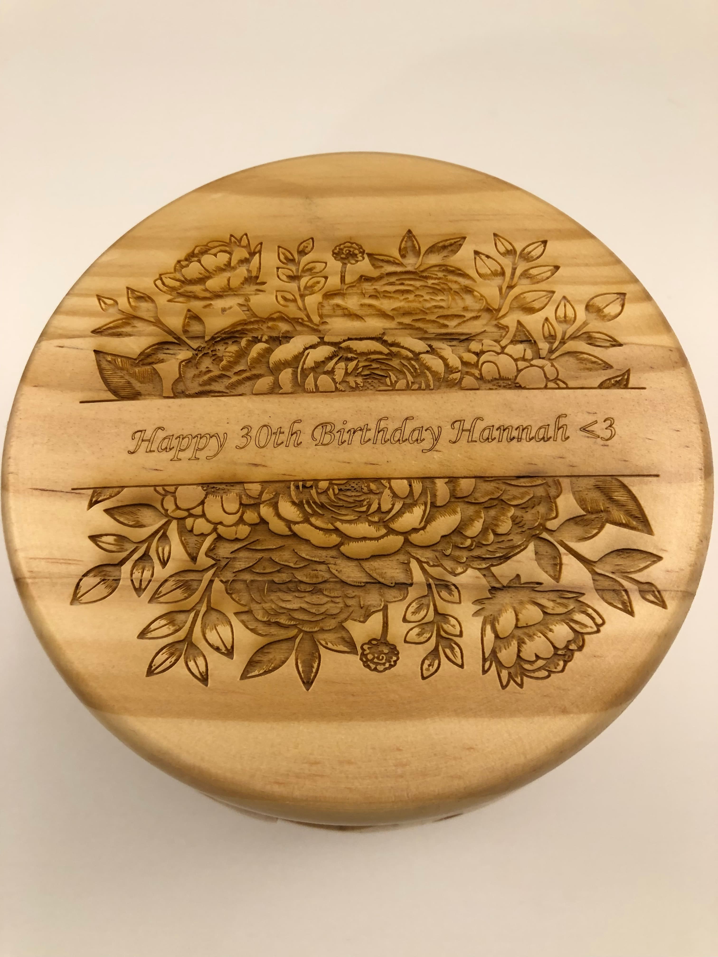 Engraved Wooden Box